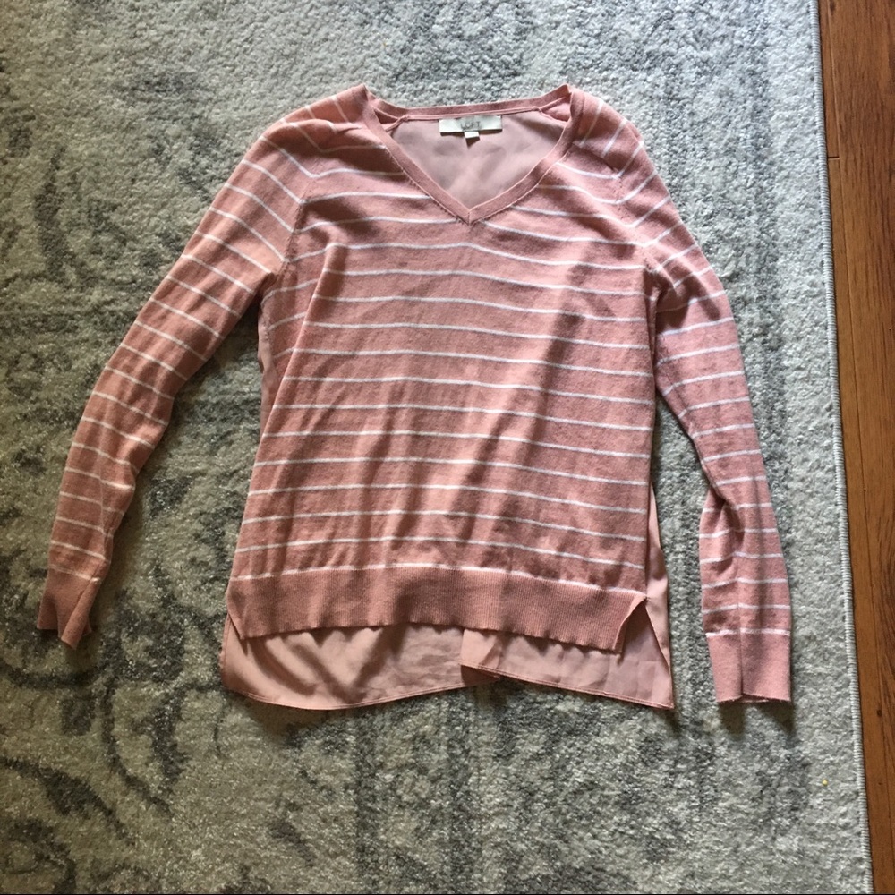 Millennial pink top! LOFT